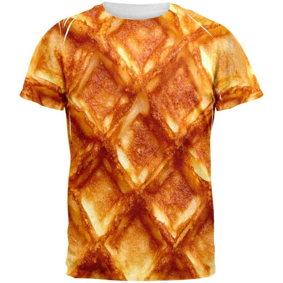 Waffle All Over Adult T-Shirt - Medium