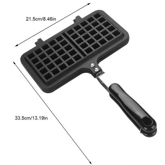 Waffle Baking Pan, Waffle Mould,Dual Household Kitchen Gas NOn Stick Waffle Maker Pan Mould Press Plate Baking Tool