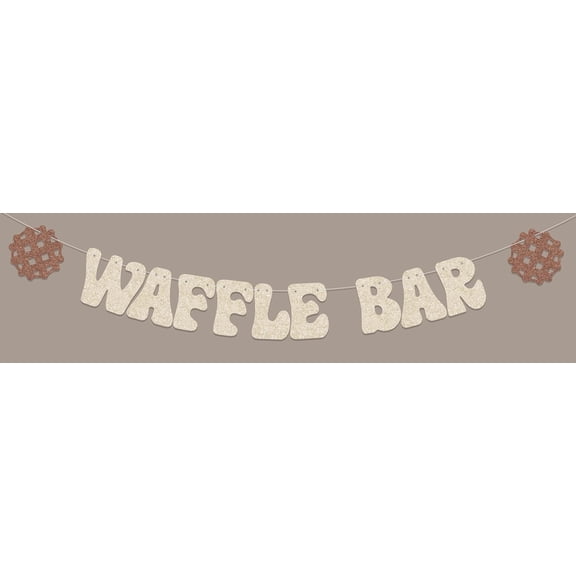 Waffle Bar Banner - Brunch Decorations - Waffle Party Decorations
