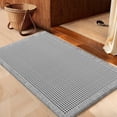 thumbnail image 1 of HAKUNA Waffle Bath Mat Light Grey 36"x24", Boho Woven Modern Bath Rug Mats, Absorbent Non Slip Bathroom Floor Mat, Soft Washable Bath Rugs with Tassels for Bathroom, Bedroom, Kitchen, Shower, Tub, 1 of 7