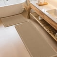 thumbnail image 1 of HAKUNA Waffle Bath Mat Set 2 Piece Beige,Woven Modern Bath Rug Mats, Absorbent Non Slip Bath Floor Mat, Soft Washable Boho Bath Rugs with Tassels for Bathroom, Bedroom, Kitchen,Tub, 1 of 8