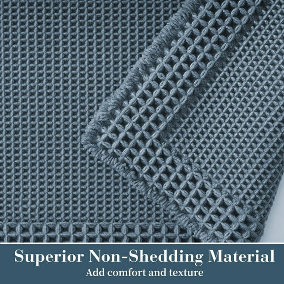 Waffle Bathroom Runner Rugs