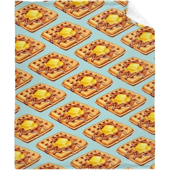 Waffle Blanket Soft Fluffy Cozy Warm Luxury Flannel Throw Blankets for Bed Couch Chairs Dorm Gifts for Women Boys Girls X-Small (40"x30")