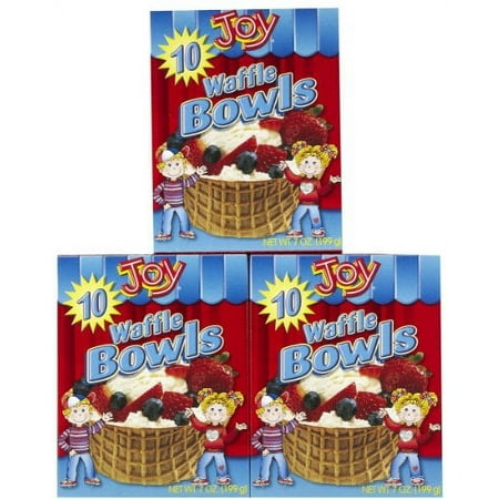 Waffle Bowl Cone, 10 Count, Pack of 3