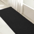 thumbnail image 1 of Waffle Braided Bath Mat, 24" x 55" Soft Waffle Bath Rugs, Absorbent Non Slip Bathrooom Mats, Machine Washable Area Rug for Bathroom, Quick Dry, Black, 1 of 6