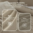 thumbnail image 1 of Waffle Comforter Set Queen, Soft and Breathable Khaki Bedding Comforter Set, 1 of 8
