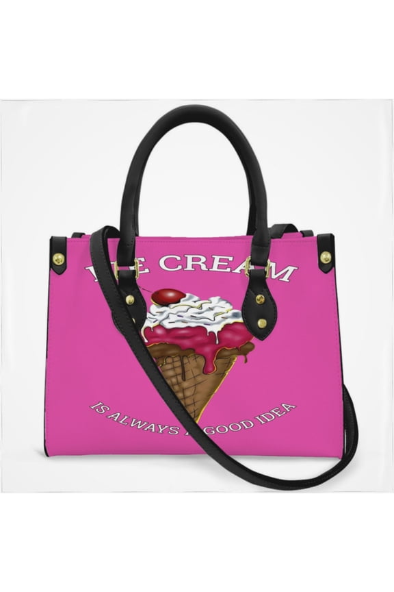 Waffle Cone Ice Cream Is Always A Good Idea Cross Body Bags For Women Small Leather Female Handbags Fashion Top-Handle Totes