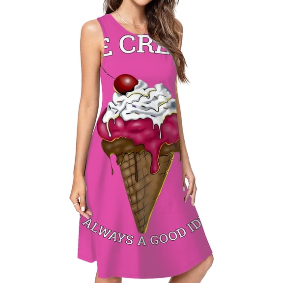 Waffle Cone Ice Cream Is Always A Good Idea Dress Elegant Party Dresses Evening Dresses Women Dress Sleeveless Dress Ladies Dresses