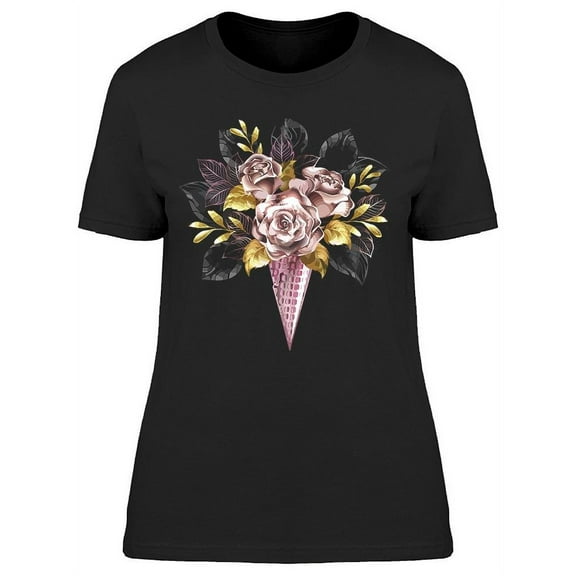 Waffle Cones T-Shirt Women -Image by Shutterstock, Female Small