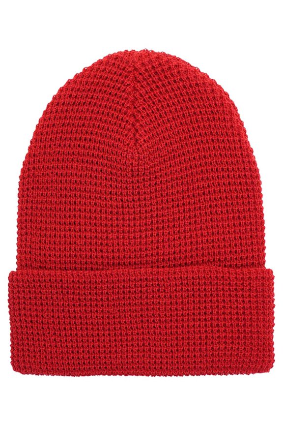 Yupoong 2501KC YP Classics Waffle Cuffed Beanie-Red