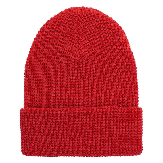 Yupoong 2501KC YP Classics Waffle Cuffed Beanie-Red