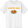 thumbnail image 1 of Waffle Dad Dad Jokes for Father's Day Men's White Crew Neck Short Sleeve Tee-Medium, 1 of 2