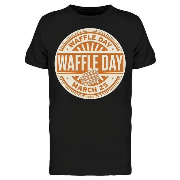 Waffle Day March 25   T-Shirt Men -Image by Shutterstock, Male 3X-Large