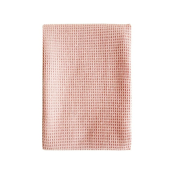 Waffle Dish Towel Pink, Green Kitchen Dish Towels Cotton Cloth, I_Pink 1*Dish Towel, By Relocy