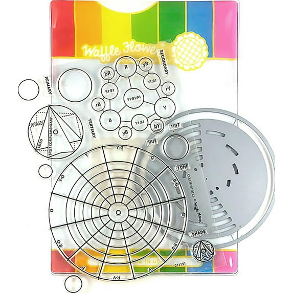 Waffle Flower Color Wheels Stamps and Dies Combo