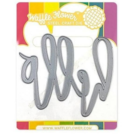 Waffle Flower Crafts WF310389 Oversized Hello Word - Stand Alone Craft Die