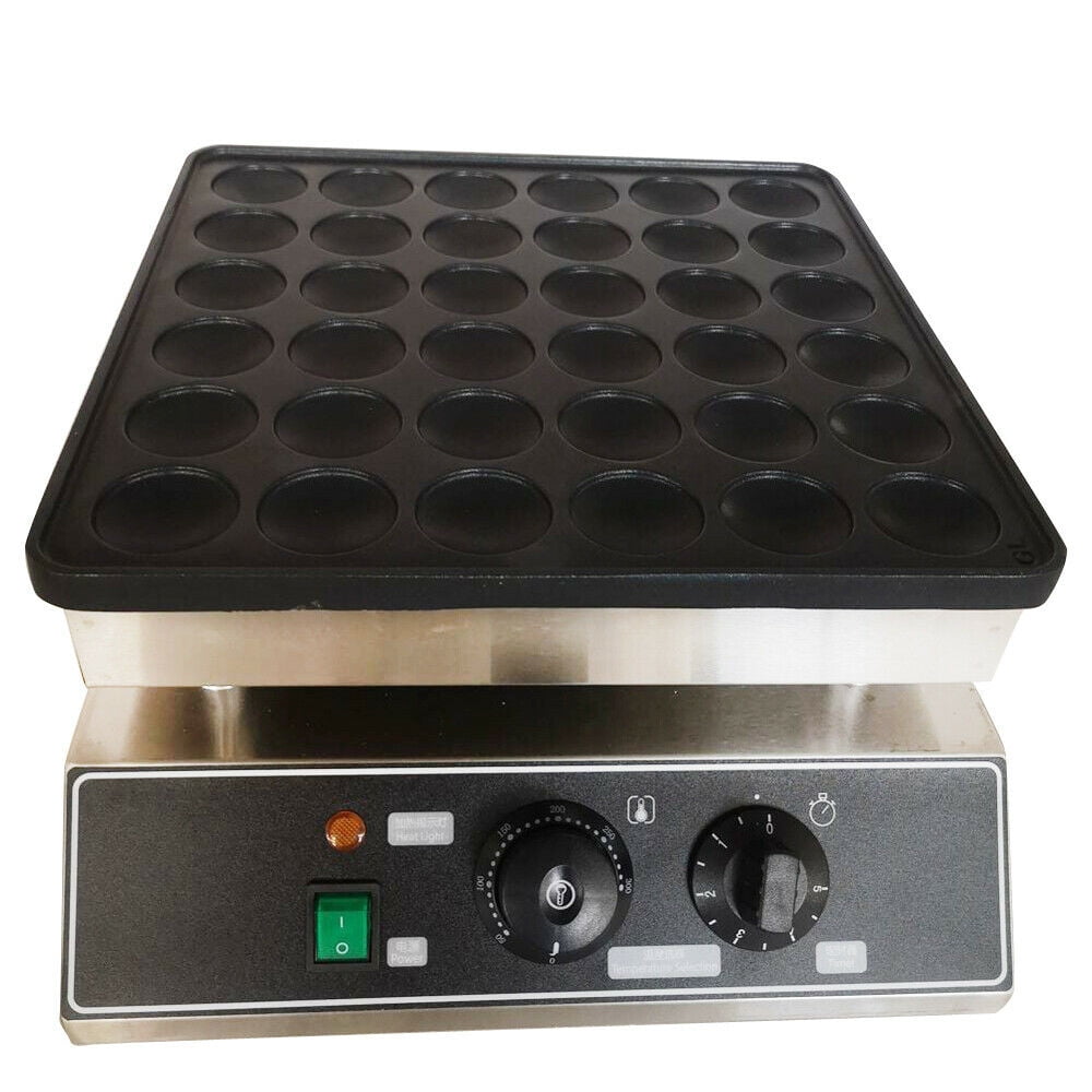 Waffle Furnace 36 Grid Electric Pancake Maker Stainless Steel Waffle Bread Maker Non-stick Pan Nonstick 36 Holes Electric Mini Dutch Pancakes Maker Baker Machine Commercial Home Electric Waffle Maker