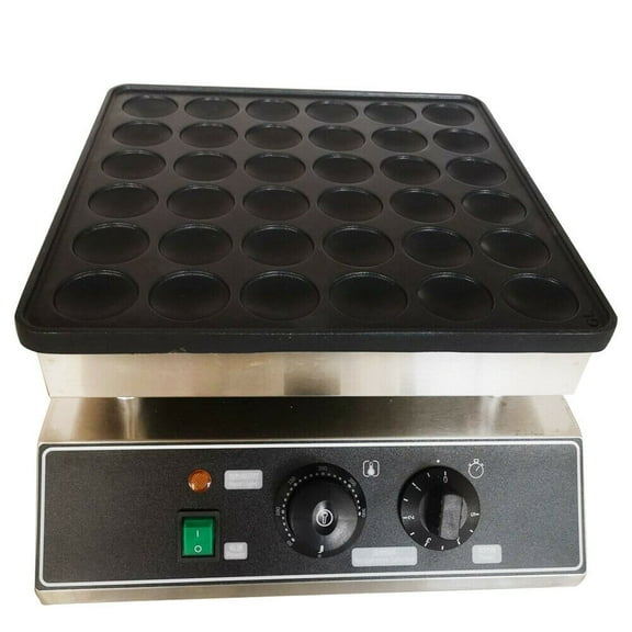 Waffle Furnace 36 Grid Electric Pancake Maker Stainless Steel Waffle Bread Maker Non-stick Pan Nonstick 36 Holes Electric Mini Dutch Pancakes Maker Baker Machine Commercial Home Electric Waffle Maker