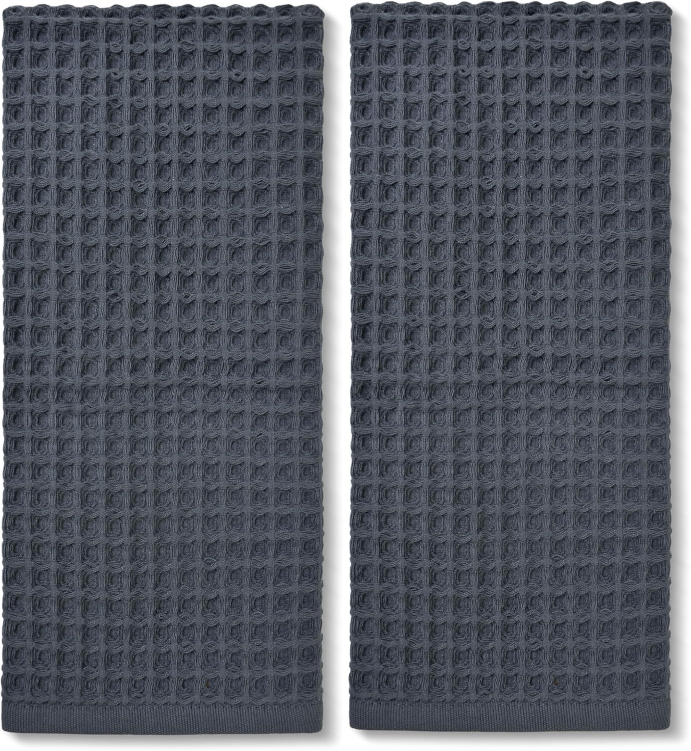 Waffle Hand Towels for Bathroom Kitchen 2-Piece (Rust) – Cotton Quick Dry, Super Soft, Absorbent Towels for Fall Decor, 13x29”