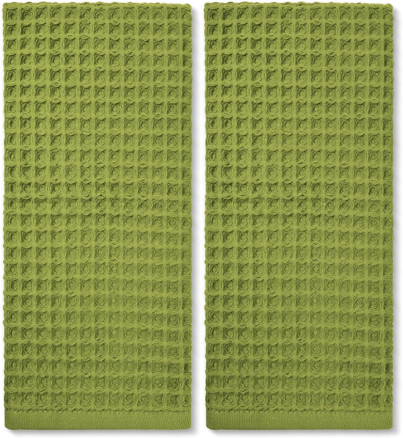 Waffle Hand Towels for Bathroom Kitchen 2-Piece (Rust) – Cotton Quick Dry, Super Soft, Absorbent Towels for Fall Decor, 13x29”