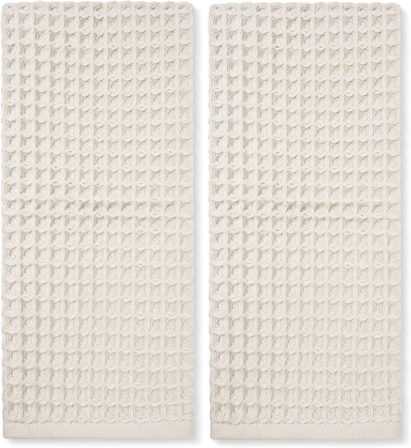 Waffle Hand Towels for Bathroom Kitchen 2-Piece (Rust) – Cotton Quick Dry, Super Soft, Absorbent Towels for Fall Decor, 13x29”