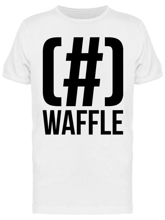 Waffle Hashtag Men's T-shirt