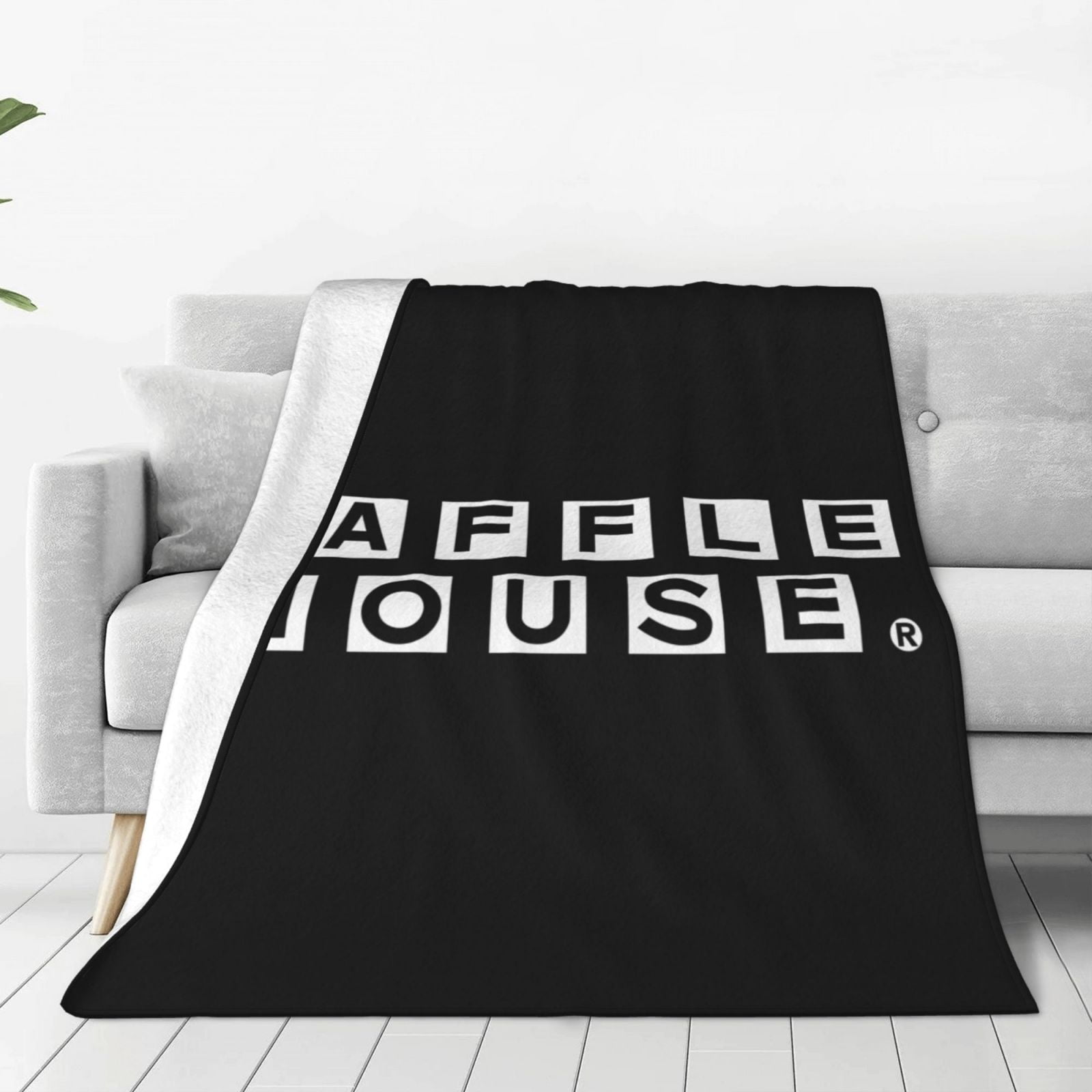 Waffle House Bed Blanket Sofa Fleece Throw Blankets Plush Lightweight Warm Cozy Blanket for All Seasons Fluffy Decor for Outdoor and Home 40 x30