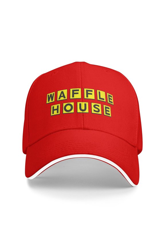 Waffle House Unisex Adult Baseball Caps Adjustable Casquette Dad Hat Sandwich Cap Outdoors Headwear