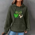 thumbnail image 1 of Waffle Knit Hoodies for Women 2024,Womens St. Patricks Day Hoodie Waffle Knit Cute Gnome Graphic Oversized Sweatshirts Casual Long Sleeve Pullover with Pockets, 1 of 4