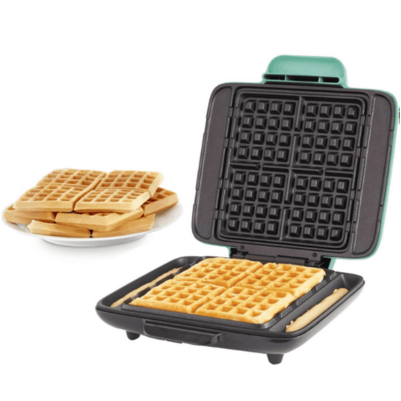 Waffle Maker: Waffle Iron 1200W + Waffle Maker Machine For Waffles, Hash Browns, or Any Breakfast, Lunch, & Snacks with Easy Clean, Non-Stick + Mess Free Sides