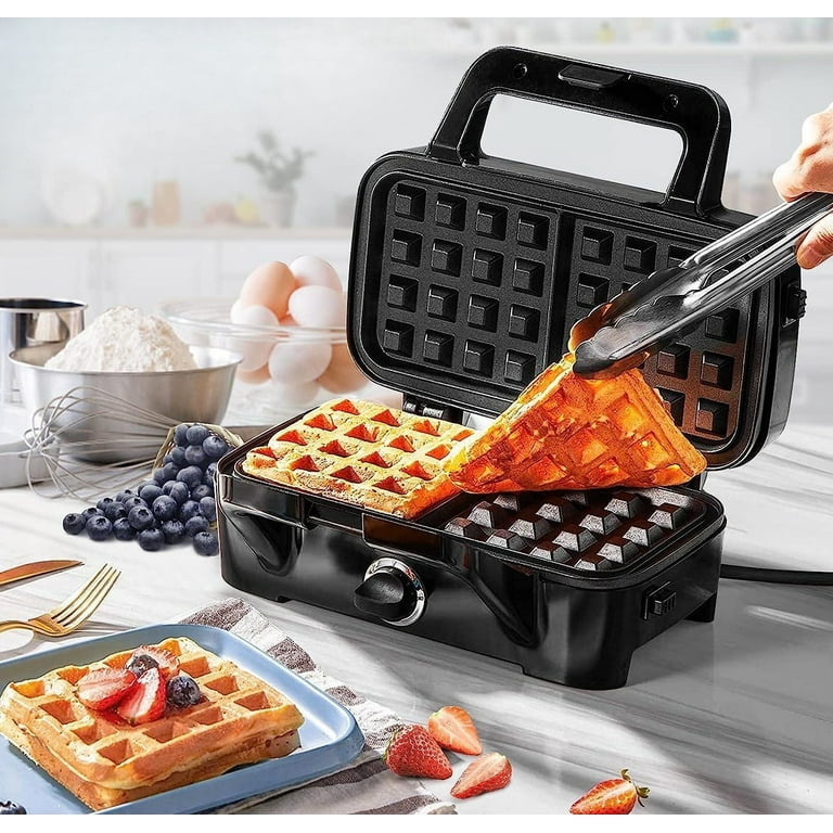 FOHERE RNAB0C3H81VNX fohere waffle maker 3 in 1 sandwich maker 1200w panini  press with removable plates and 5-gear temperature control, non-stick