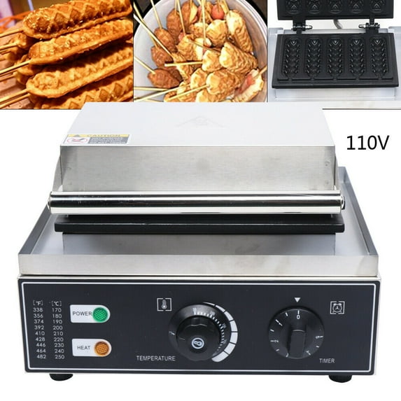 Waffle Nonstick Hot Dog Electric Waffle Maker Muffin Corn Dog Maker Machine 110V