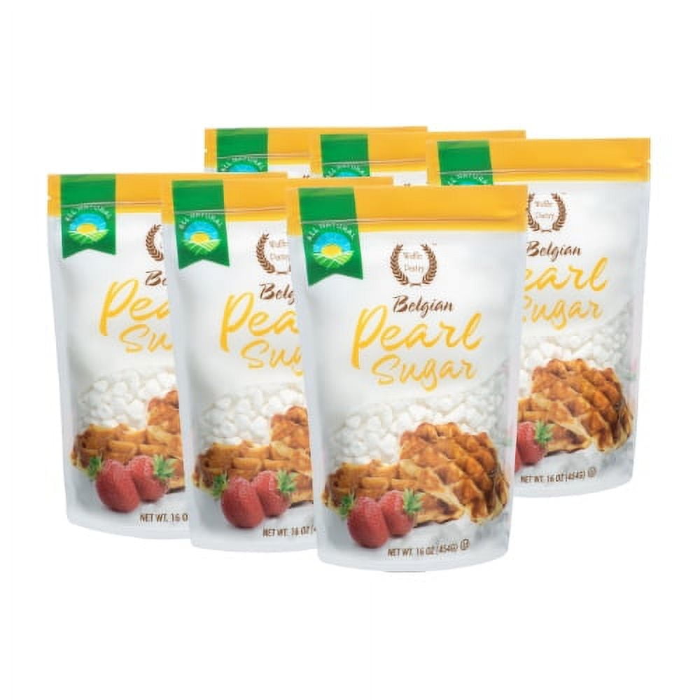 Waffle Pantry Belgian Pearl Sugar, 16 oz (6 Pack)