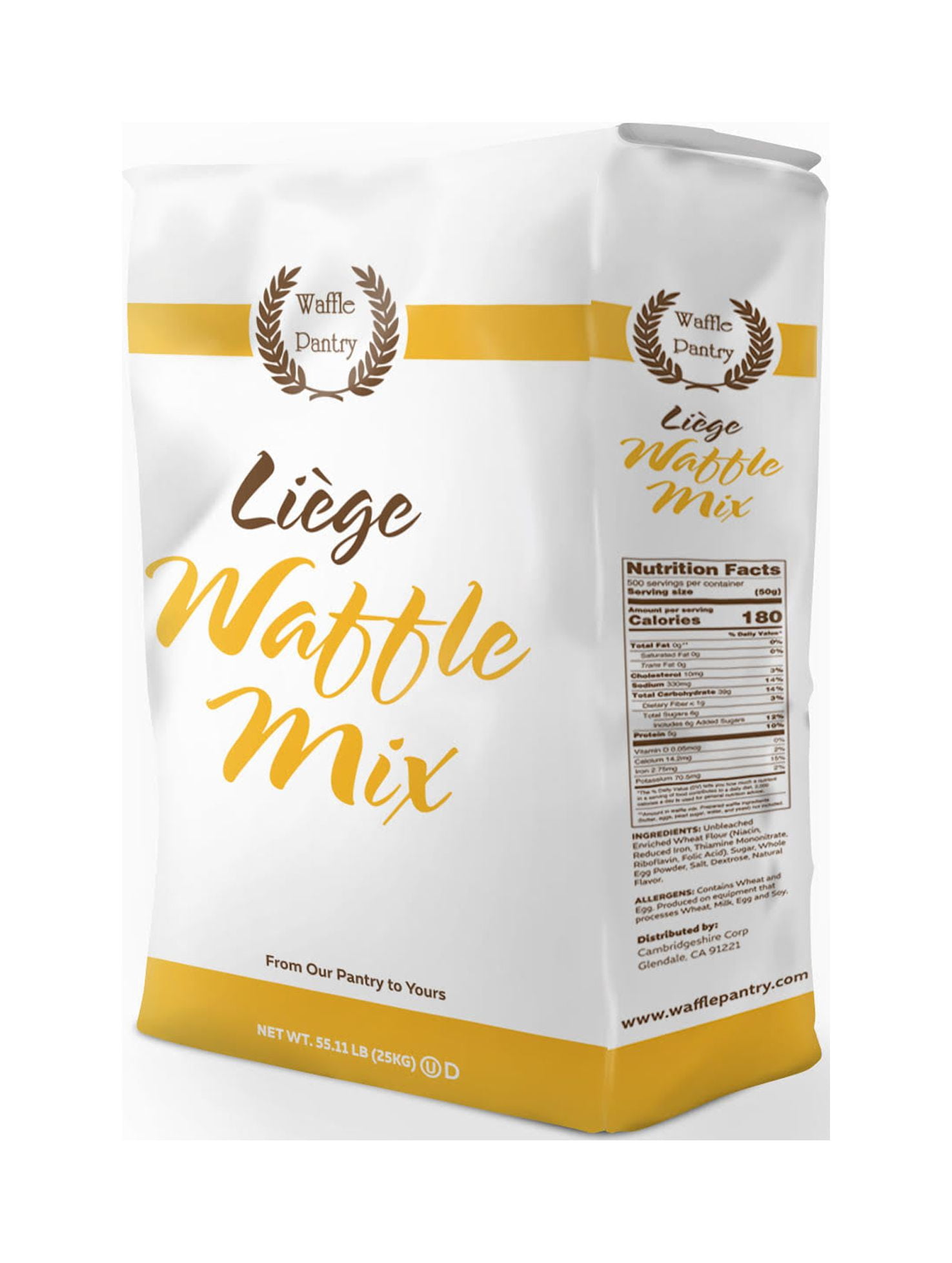 Waffle Pantry Liege Waffle Mix, 55 lb