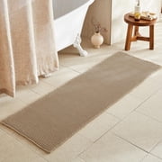 NUBILY Waffle Runner Rug 72x24 Non-Slip, Super Absorbent, Quick Dry, Machine Washable for Bathroom, Kitchen, Entryway, Khaki