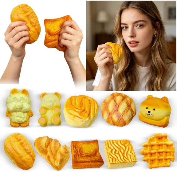 Waffle Squishy, Sensory Fidgets, Taba Squishy Squeeze, Fun Birthday Gift for Teens Adults, Cute Aesthetic Home Accessory, Easy to Clean