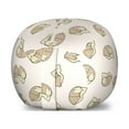 thumbnail image 1 of Waffle Storage Toy Bag Chair, Delicious Breakfast Food Creamy Topping Dessert Illustration Print, Stuffed Animal Organizer Washable Bag, Small Size, Tan and Cream, by Ambesonne, 1 of 3