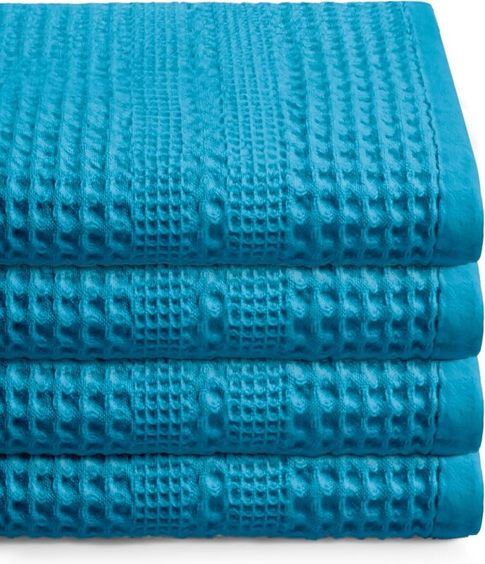 Waffle towels quick dry lint free thin bath sheets 40x80 oversized
