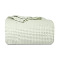 thumbnail image 1 of Sage Green Organic Cotton King Blanket - GOTS Certified, Breathable, Cal King/King, 1 of 8