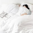 thumbnail image 1 of Waffle Weave Comforter Set 2PCS Twin Size, Soft Breathable Lightweight Warm for All Season, Elegant Aesthetic Home Decor Bedding Set Collection, 1 Comforter with 1 Pillow Sham, White, 1 of 10
