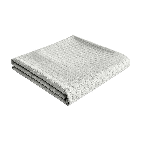 Waffle Weave Fitted Sheet - Deep Pocket, All-Season Breathable, Soft Cotton-Feel, Skin-Friendly, Easy Care, Machine Washable Gray