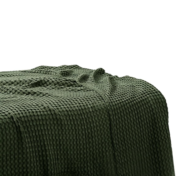 Waffle Weave Throw Blanket, 50 x 70in Lightweight Soft Bedspread for Couch, Sofa, Breathable All-Season Thermal Blanket, Decorative Home Accessory N