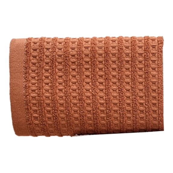 Waffle Weave Towel, Cotton Waffle Weave Hand Towel, Super Soft & Absorbent Quick Drying Towels for Bathroom, Face, Kitchen, and Guest Use, Quick Drying Hand Towel(Brick Red,28.74x13.38")