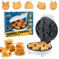 thumbnail image 1 of Waffle Wow! Animal Mini Waffle Maker- Makes 7 Fun, Different Shaped Waffles Including a Cat, Dog, Reindeer & More, 1 of 5