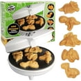 thumbnail image 1 of Waffle Wow Dinosaur Mini Waffle Maker- 5 Different 3D Shaped Dinos in Minutes- Breakfast for Kids, Adults w Cool Novelty Pancakes, Electric NonStick Waffler Iron, 1 of 6
