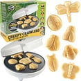thumbnail image 1 of Waffle Wow! The Original Creepy Crawly Bug Waffle Maker- Make 7 Fun Different Insect Shaped Pancakes- Including a Beetle, Lady Bug, Bee & More- Electric Nonstick Waffler, School Breakfast Treat, 1 of 5
