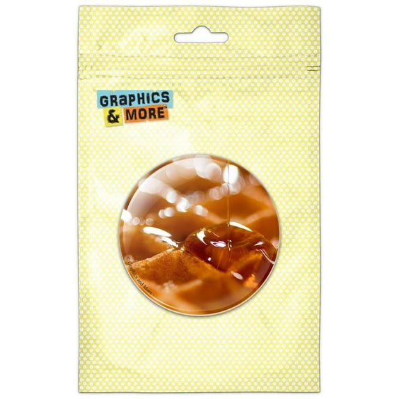 Waffle with Syrup Pinback Button Pin Badge