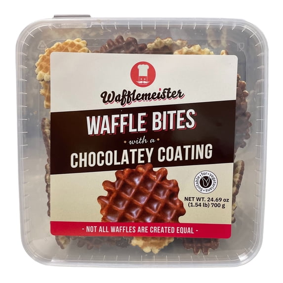 Wafflemeister Chocolate Waffle Bites, 24.69 Ounce