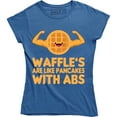 thumbnail image 1 of Waffles Are like Pancakes With Abs Funny Food Lover Workout Gym T-Shirt, 1 of 4