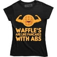 thumbnail image 1 of Waffles Are like Pancakes With Abs Funny Food Lover Workout Gym T-Shirt, 1 of 4